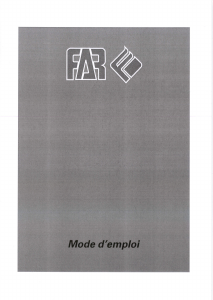 Mode d’emploi FAR LT600E Lave-linge