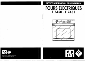 Mode d’emploi FAR F7451 Four
