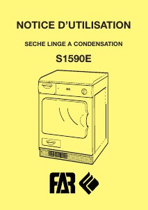 Mode d’emploi FAR S1590E Sèche-linge