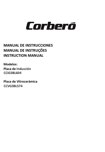Manual de uso Corberó CCVG3BL574 Placa