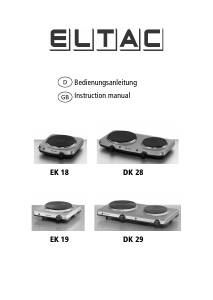 Bedienungsanleitung Eltac EK 19 Kochfeld