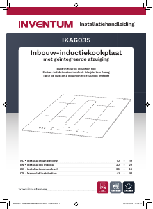 Mode d’emploi Inventum IKA6035 Table de cuisson