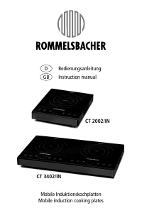 Bedienungsanleitung Rommelsbacher CT 3402/IN Kochfeld