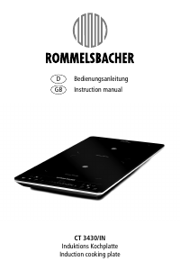 Bedienungsanleitung Rommelsbacher CT 3430/IN Kochfeld