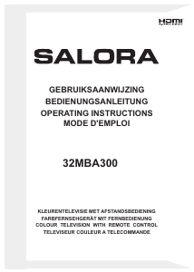 Mode d’emploi Salora 32MBA300 Téléviseur LED