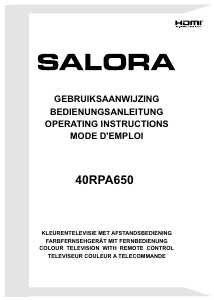 Bedienungsanleitung Salora 40RPA650 LED fernseher
