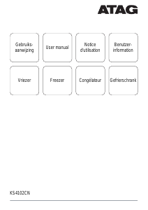 Bruksanvisning ATAG KS4102CN Frys