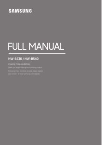 Manual Samsung HW-B530 Sistemas de cinema em casa