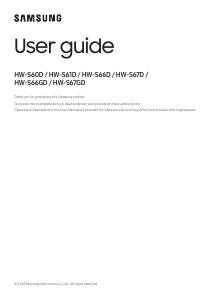 Használati útmutató Samsung HW-S61D Házimozi-rendszer