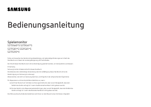 Bedienungsanleitung Samsung S27FG812SU LED monitor