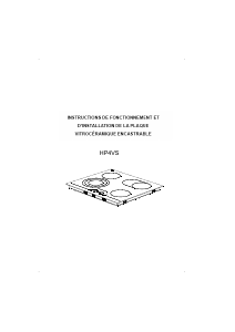 Mode d’emploi Harrow HP4VS Table de cuisson