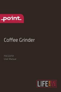 Bruksanvisning Point POCG9701 Kaffekvarn