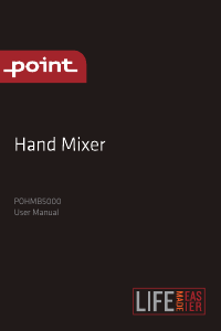 Brugsanvisning Point POHMB5000 Håndmixer