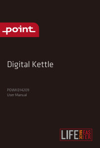 Käyttöohje Point POWK014201I Kattila