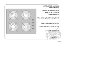 Mode d’emploi Teba TOA41F02 Table de cuisson