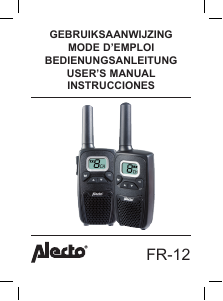 Handleiding Alecto FR-12 Walkie-talkie