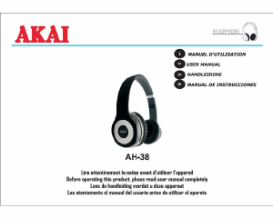 Mode d’emploi Akai AH-38 Casque