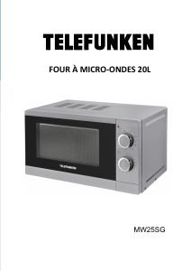 Manual Telefunken MW25SG Microwave