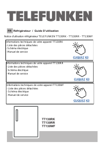 Mode d’emploi Telefunken TT130WF Réfrigérateur