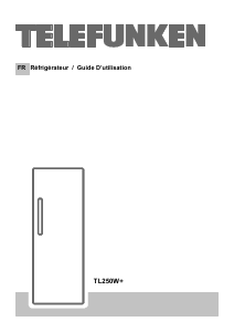 Mode d’emploi Telefunken TL250W+ Réfrigérateur