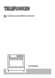Mode d’emploi Telefunken TFKCG9060GK Cuisinière