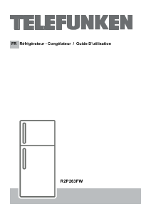 Mode d’emploi Telefunken R2P263FW Réfrigérateur combiné