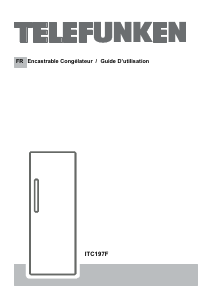 Mode d’emploi Telefunken ITC197F Congélateur