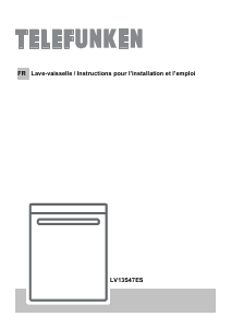 Mode d’emploi Telefunken LV13S47ES Lave-vaisselle