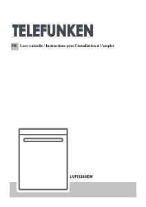 Mode d’emploi Telefunken LVFI1249EW Lave-vaisselle