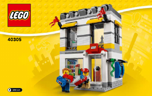 Manuale Lego set 40305 Promotional Negozio LEGO in microscala