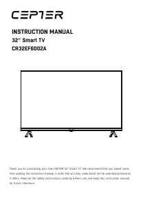 Bruksanvisning Cepter CR32EF6002A LED TV