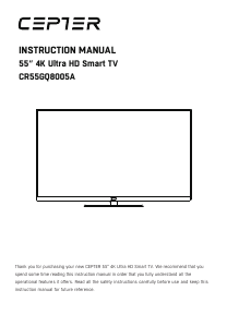 Bruksanvisning Cepter CR55GQ8005A LED TV