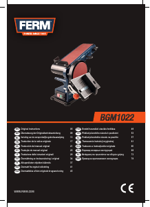 Manuale FERM BGM1022 Levigatrice a nastro