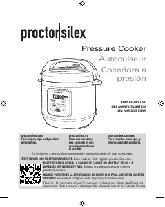 Manual de uso Proctor Silex 34503MN Olla a presión