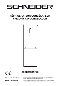 Mode d’emploi Schneider SCCB315DNF2X Réfrigérateur combiné