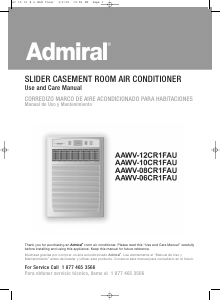 Manual Admiral AAWV-12CR1FAU Air Conditioner