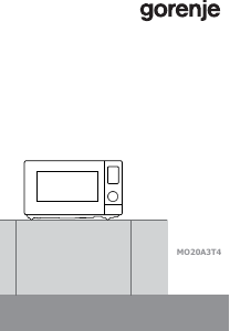 Εγχειρίδιο Gorenje MO20A3T4 Φούρνος μικροκυμάτων