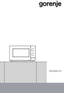 Руководство Gorenje MO20E1T4 Микроволновая печь