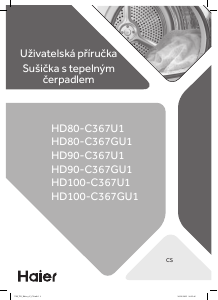 Manuál Haier HD80-C367U1 Sušák