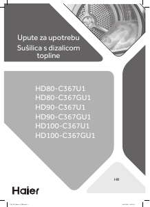 Priručnik Haier HD90-C367U1 Sušilica