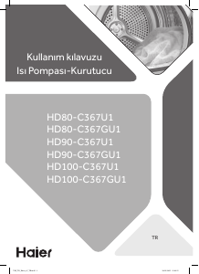 Kullanım kılavuzu Haier HD90-C367U1 Kurutma makinesi