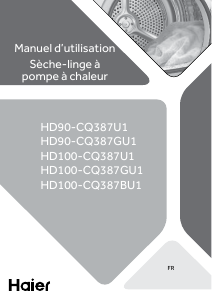 Mode d’emploi Haier HD90-CQ387U1 Sèche-linge