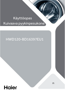 Käyttöohje Haier HWD120-BD16397EU1 Kuivaava pesukone