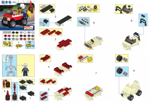 说明书 快乐小鲁班 set M38-B0621 Fire全地形消防车