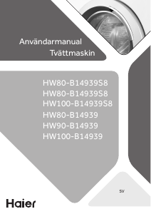 Bruksanvisning Haier HW80-B14939 Tvättmaskin