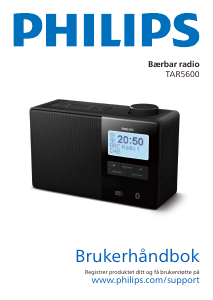 Bruksanvisning Philips TAR5600 Klokkeradio