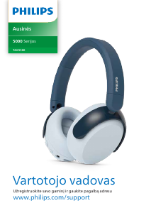 Vadovas Philips TAK5500AL Ausinės