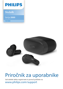 Priročnik Philips TAT2000BK Slušalka