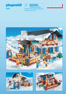 Mode d’emploi Playmobil set 9280 Winter Fun Chalet avec skieurs