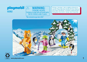 Mode d’emploi Playmobil set 9282 Winter Fun Moniteur de ski avec enfants